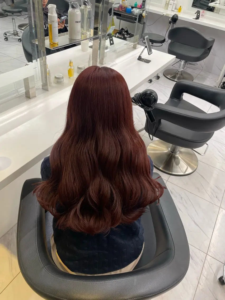 ロング カラー ヘアアレンジ ヘアカラー トリートメント ヘアセット 💗横浜美容室 💗HARUNAのヘアスタイル