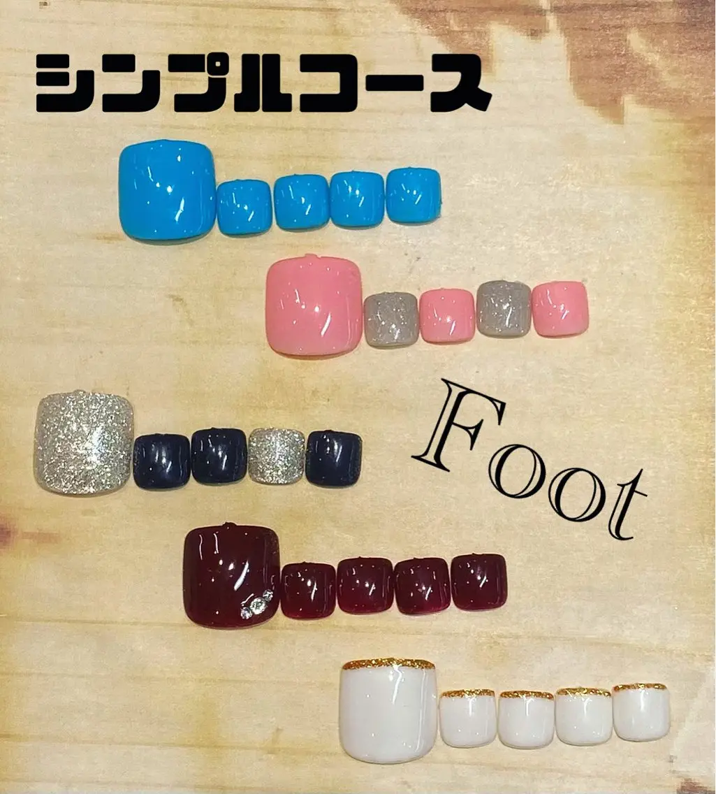 ネイル ストーンネイル フットネイル ネイルサロン nail_upのネイルデザイン