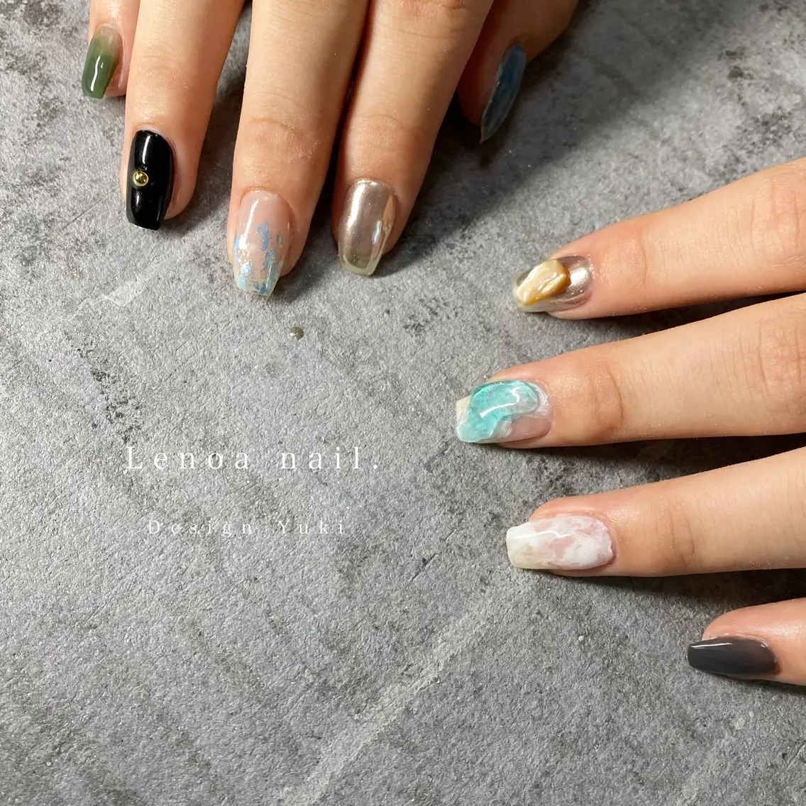 ネイル ハンドネイル Tielu Yukiのネイルデザイン