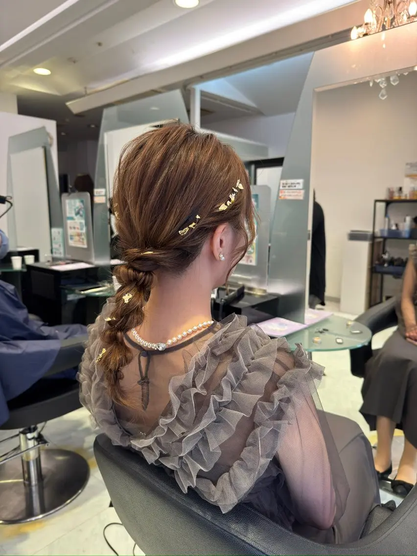 セミロング ヘアアレンジ ヘアセット MURATA KOHEIのヘアスタイル