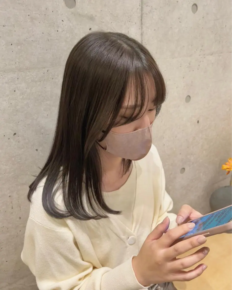 🩶似合わせカット＋透明感ケアカラー＋髪質改善トリートメント🩶の写真