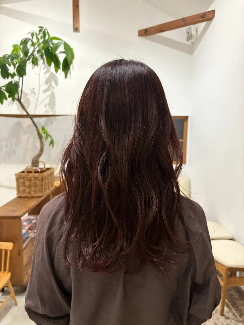 セミロング カラー ヘアカラー shiozaki izumiのヘアスタイル