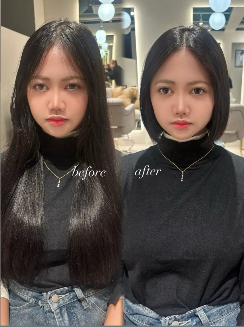 ショート ボブ レイヤーカット/ 透明感カラー🤍楓のヘアスタイル