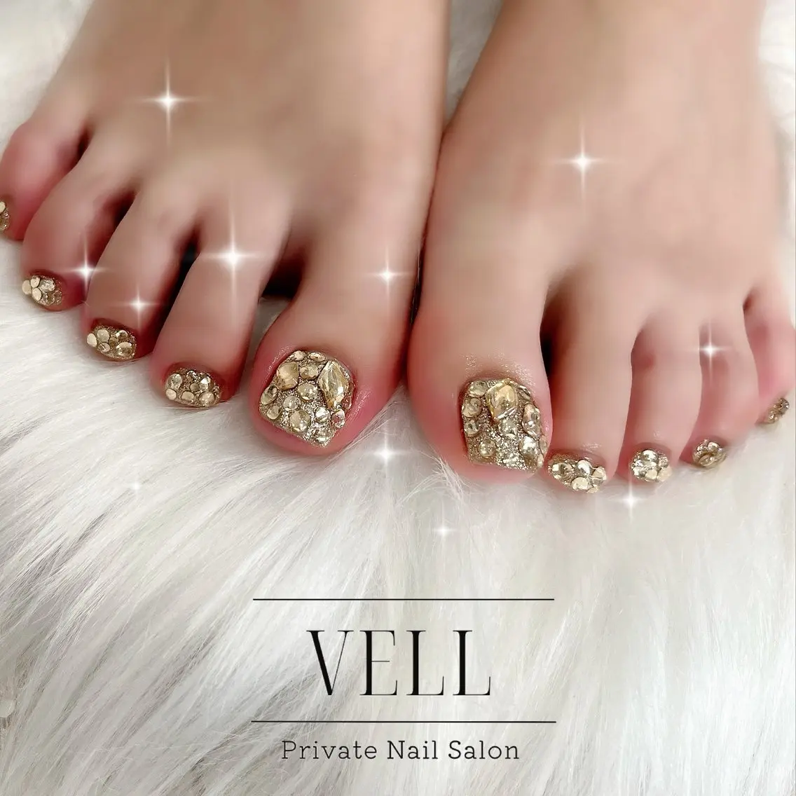 ネイル フットネイル ﾈｲﾙｻﾛﾝ Vellのネイルデザイン