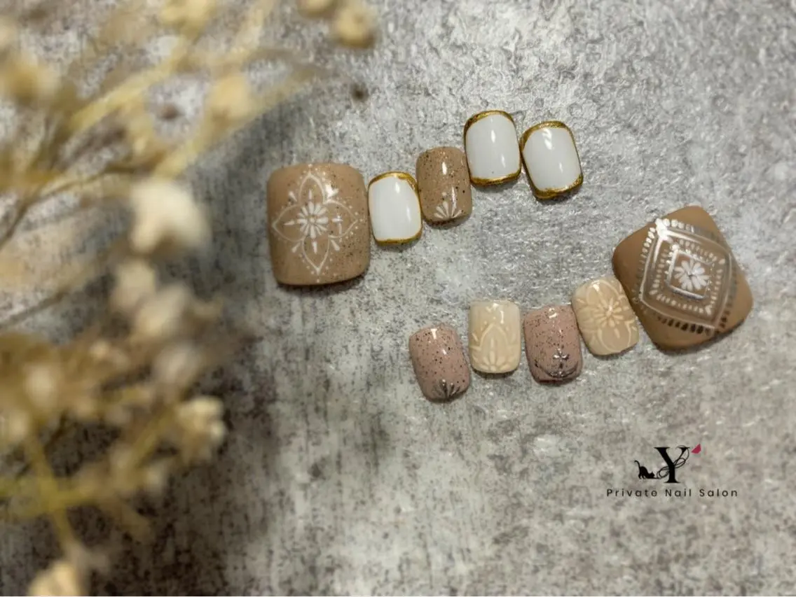 ネイル フットネイル KADONO YUIKAのネイルデザイン