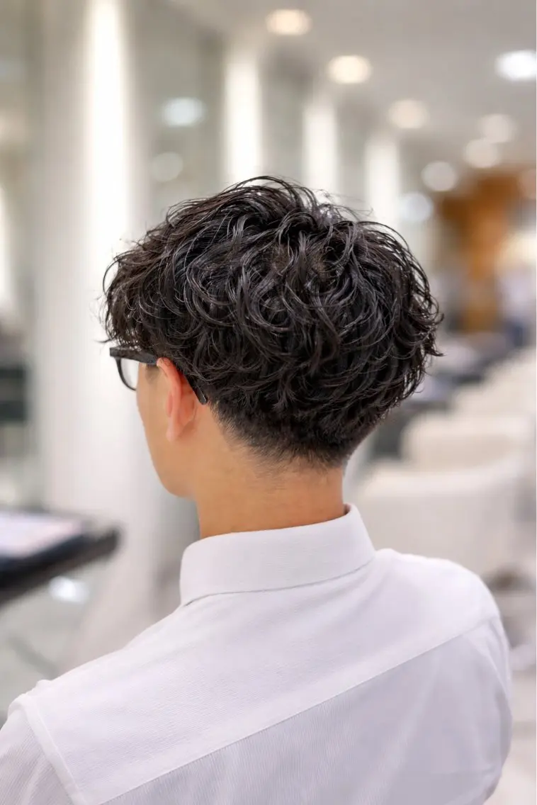 ショート パーマ メンズ カット パーマ 🔥men's特化 🔥三上 拓真のヘアスタイル