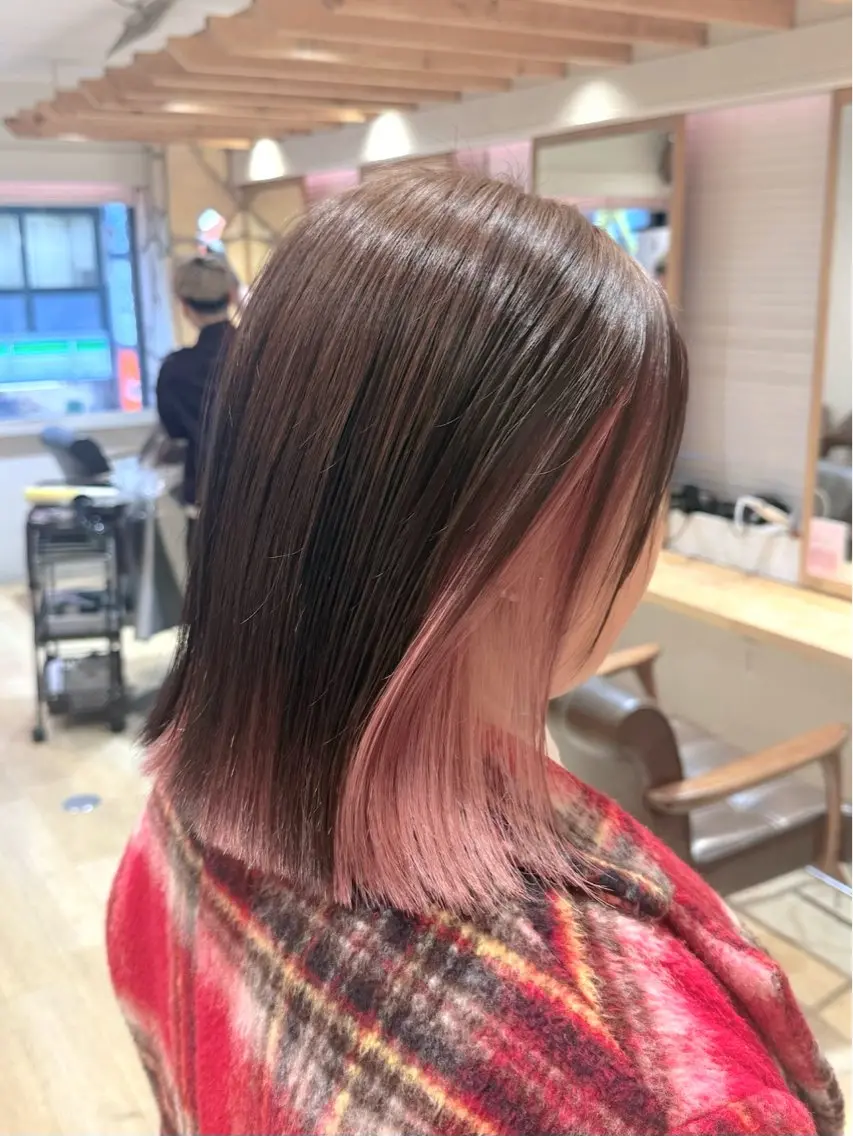 ミディアム ヘアカラー 新宿 木下拓哉のヘアスタイル