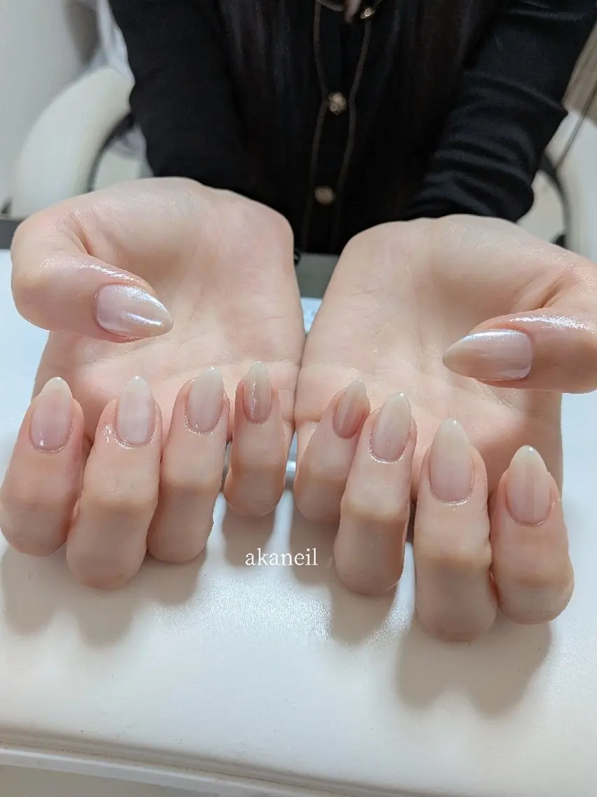 ネイル オーロラネイル ハンドネイル 【akaneil】 アカネのネイルデザイン