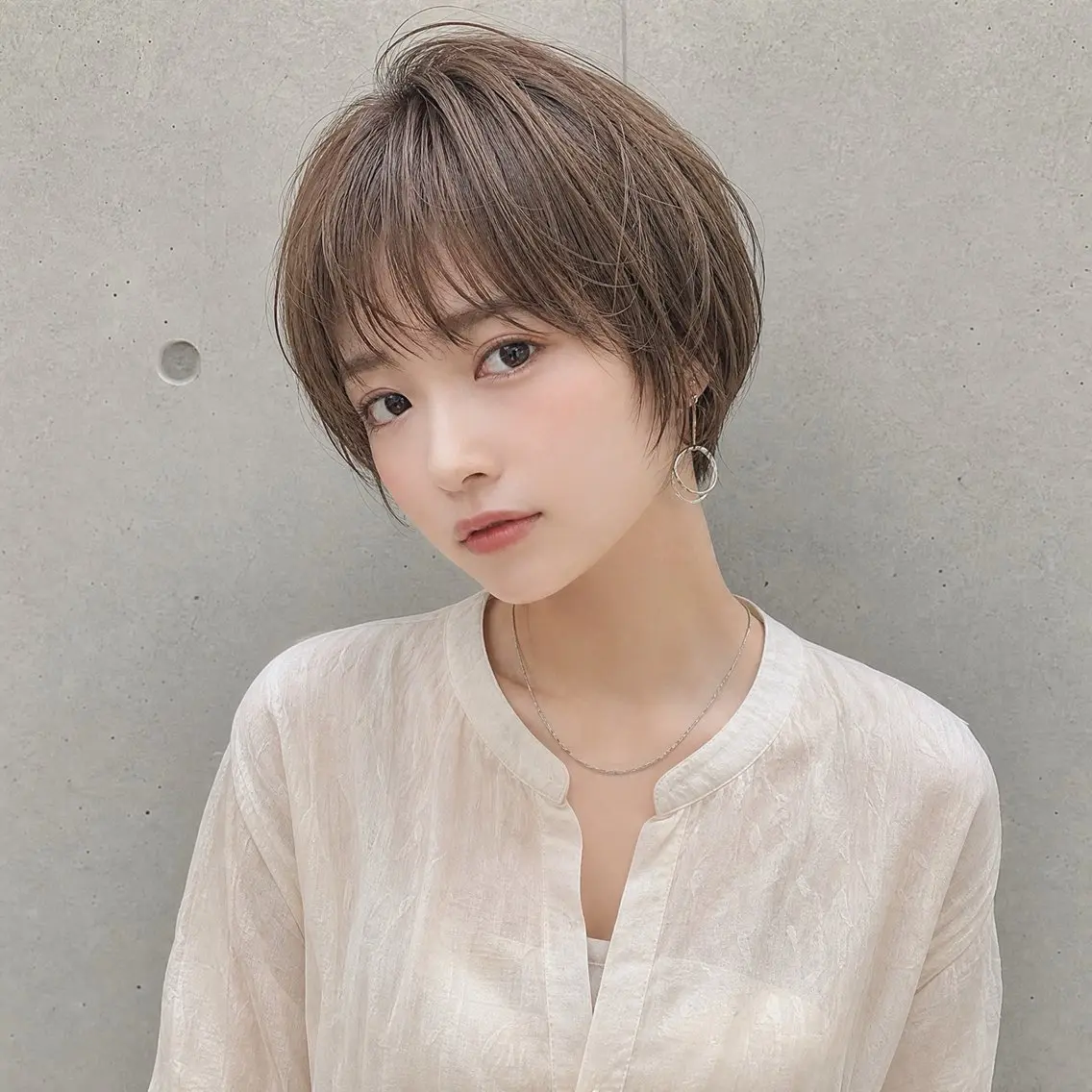 ショート 丸みショートボブ タッセルボブ 吉野のヘアスタイル