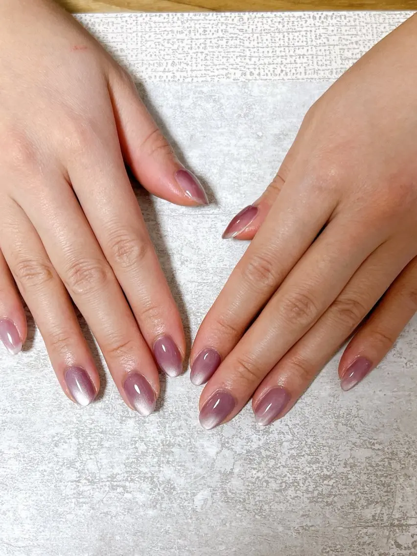 ネイル オーロラネイル フットネイル フレンチネイル ジェルネイル ハート ハンドネイル mogunail &blowのネイルデザイン