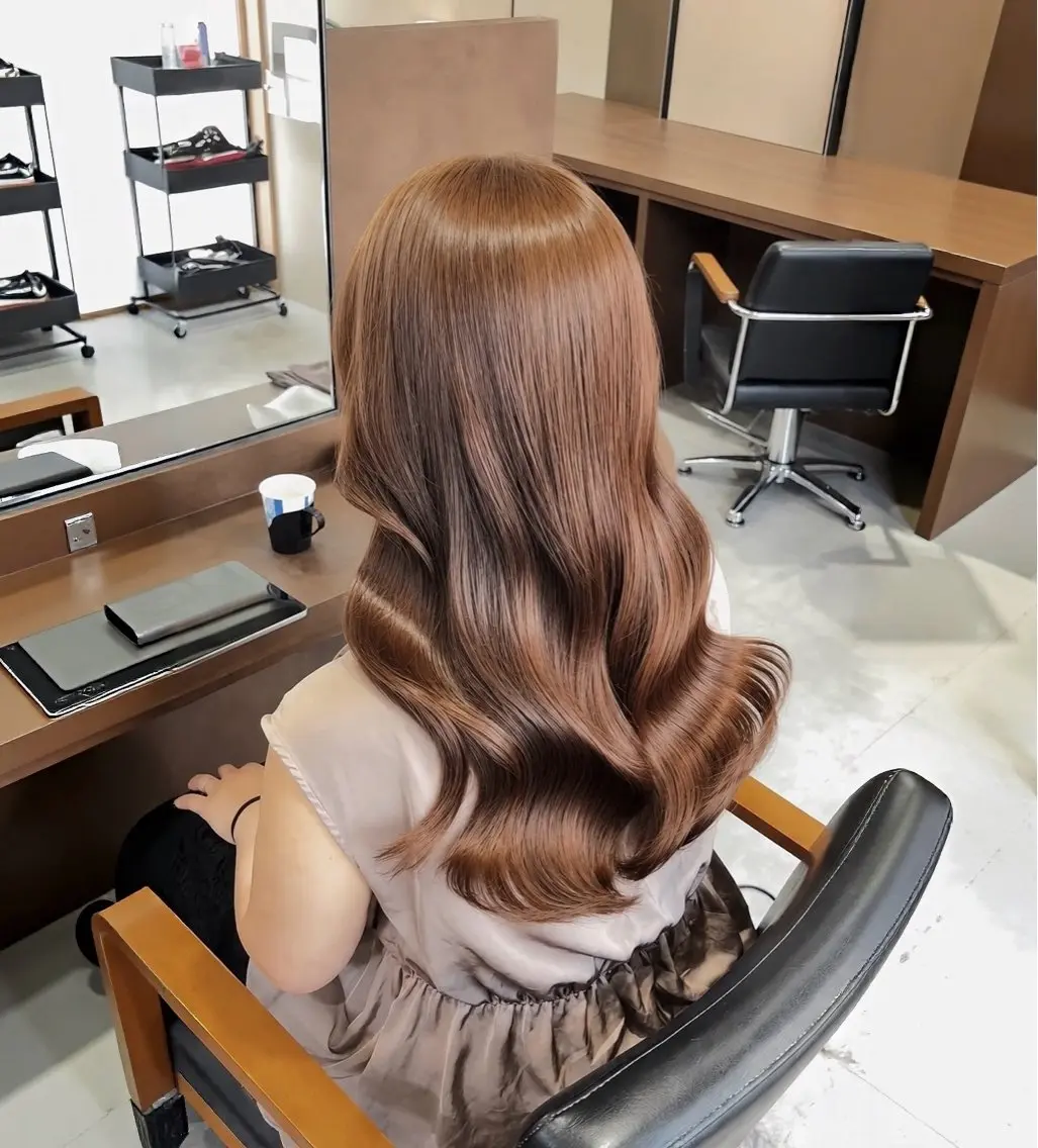 ロング 髪質改善 ロング トリートメント カット ヘアカラー トリートメント ヘッドスパ ヘアセット 💎内部補修ケアカラ ー/ブリーチなし清野のヘアスタイル