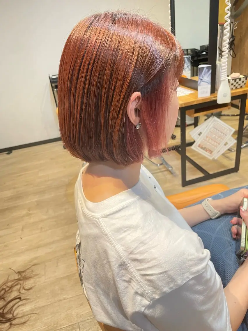 ショート カラー インナーカラー ヘアカラー 髪質改善/ブリーチ 田代 龍我のヘアスタイル