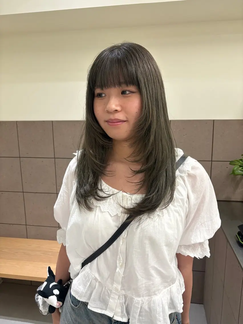 ロング ヘアカラー トリートメント natsuki /HUIのヘアスタイル