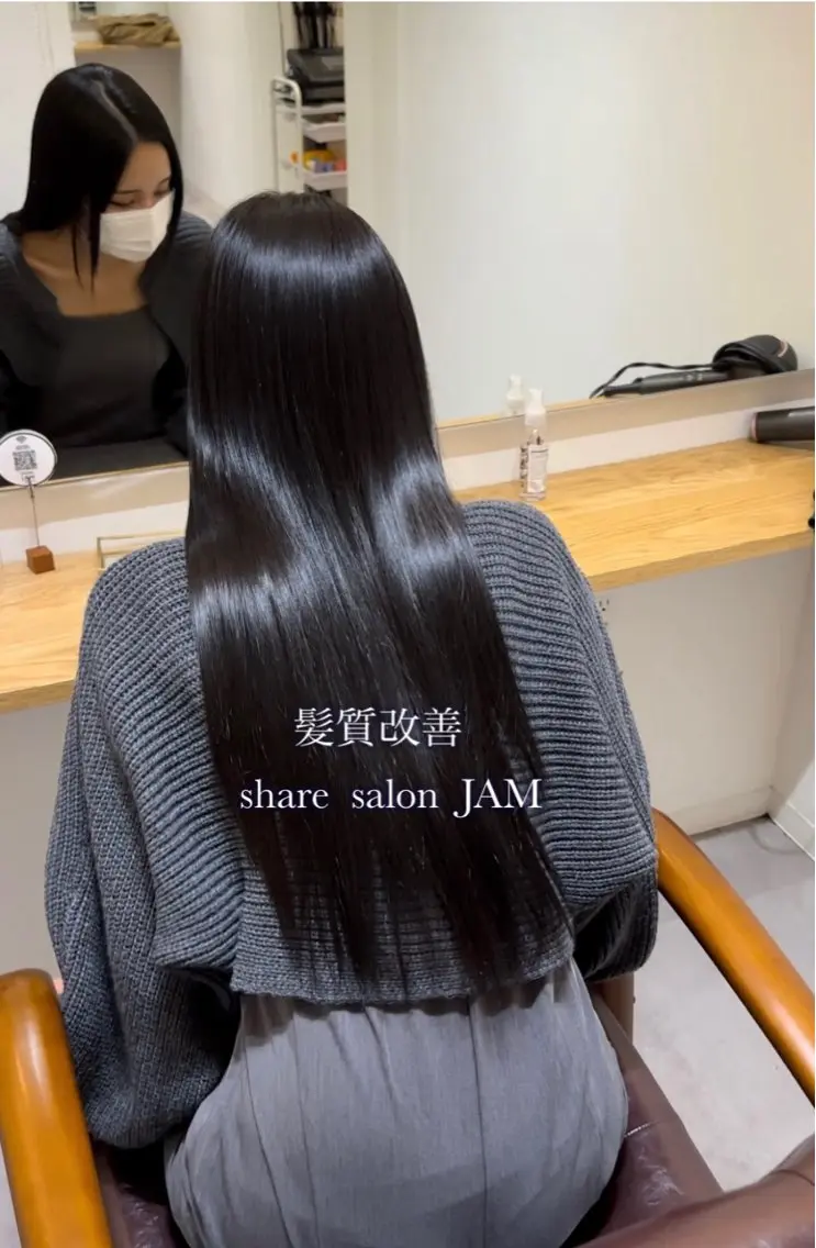 セミロング ヘアカラー トリートメント 【20代ダメージ毛に 髪質改善】のヘアスタイル