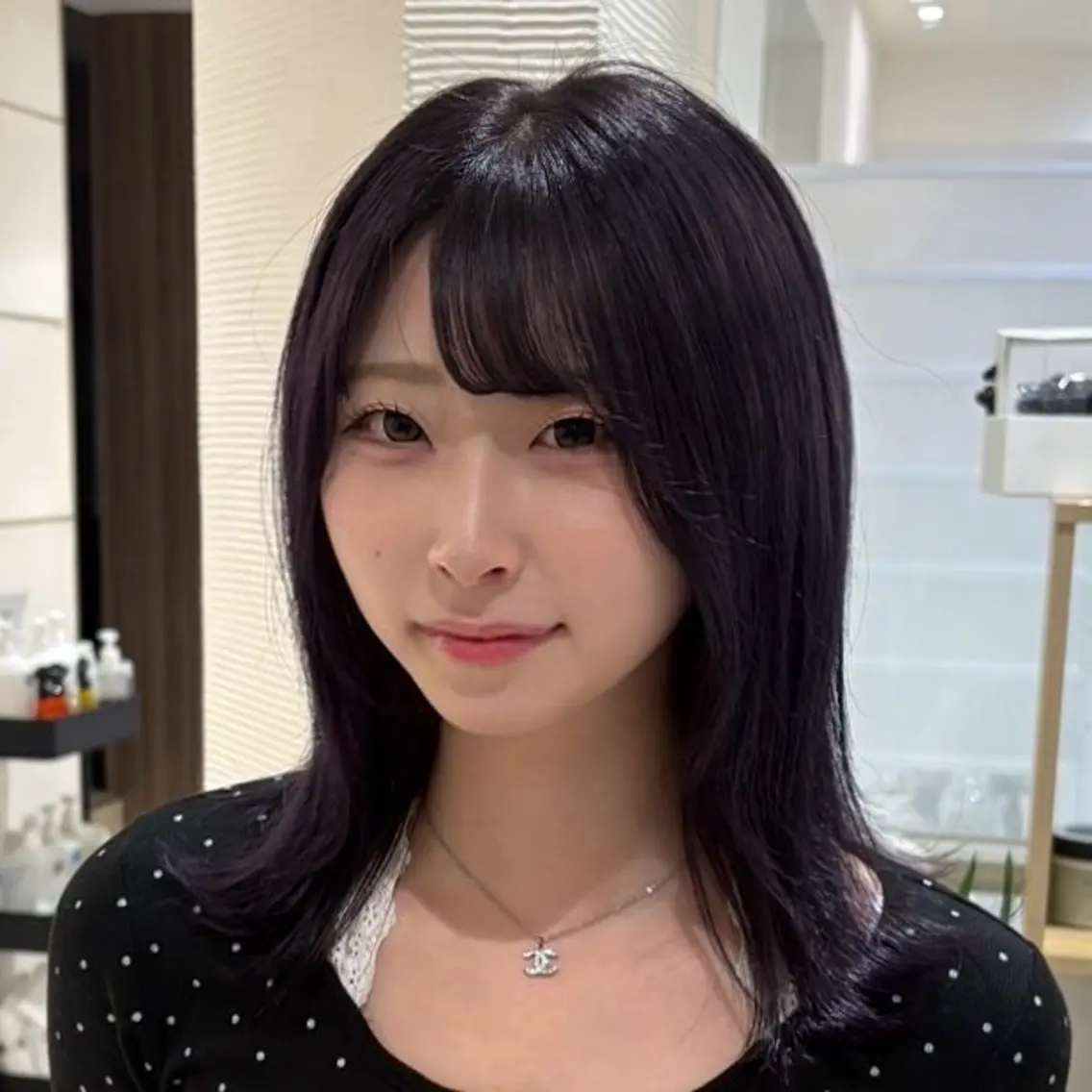 セミロング カラー ヘアカラー 縮毛矯正 トリートメント 似合わせカラー/艶髪 /垢抜け/銀座/カナのヘアスタイル