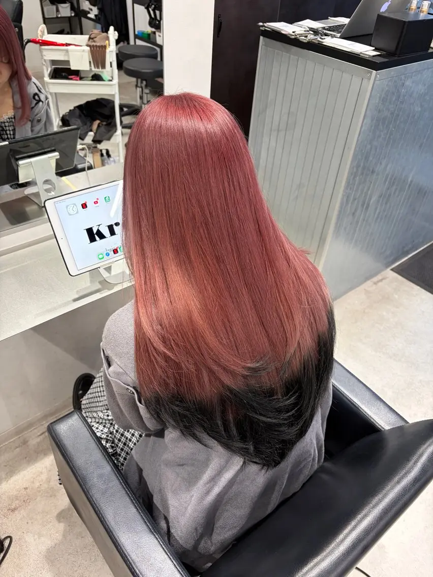 ロング ヘアカラー トリートメント MIHO☾·̩͙⋆ Kroのヘアスタイル