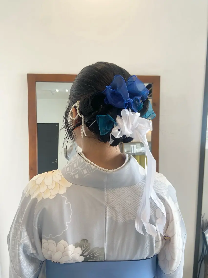 ヘアアレンジ まつ あみのヘアスタイル