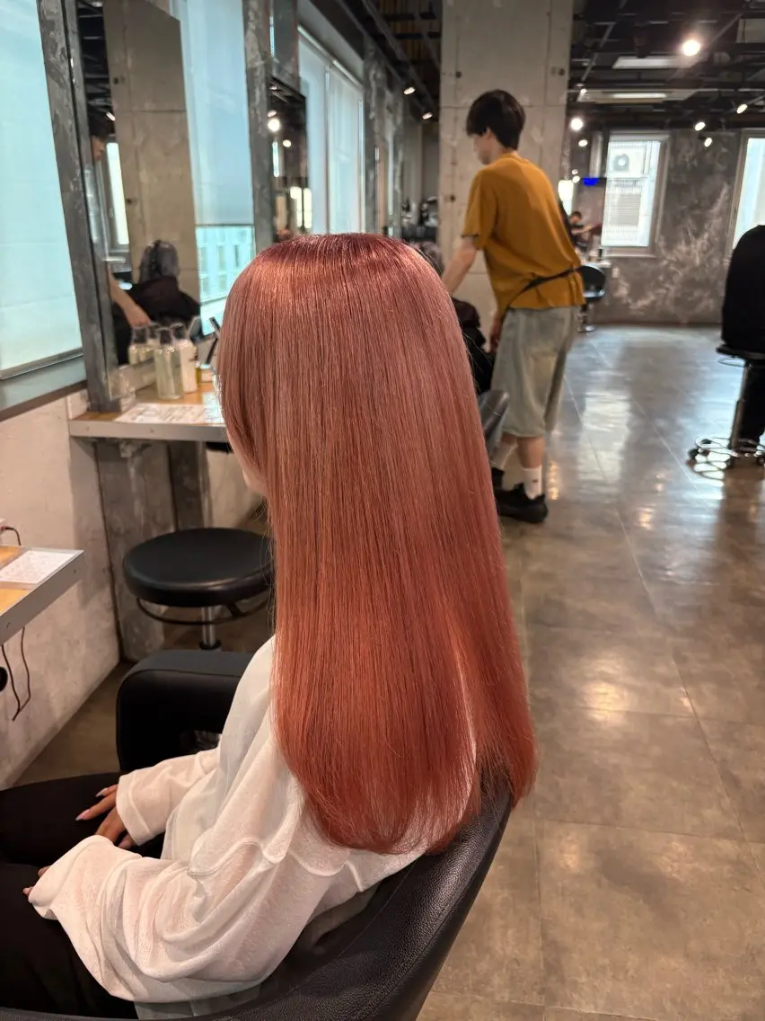 ロング カラー ヘアカラー ハイトーン 横浜💞ミオのヘアスタイル