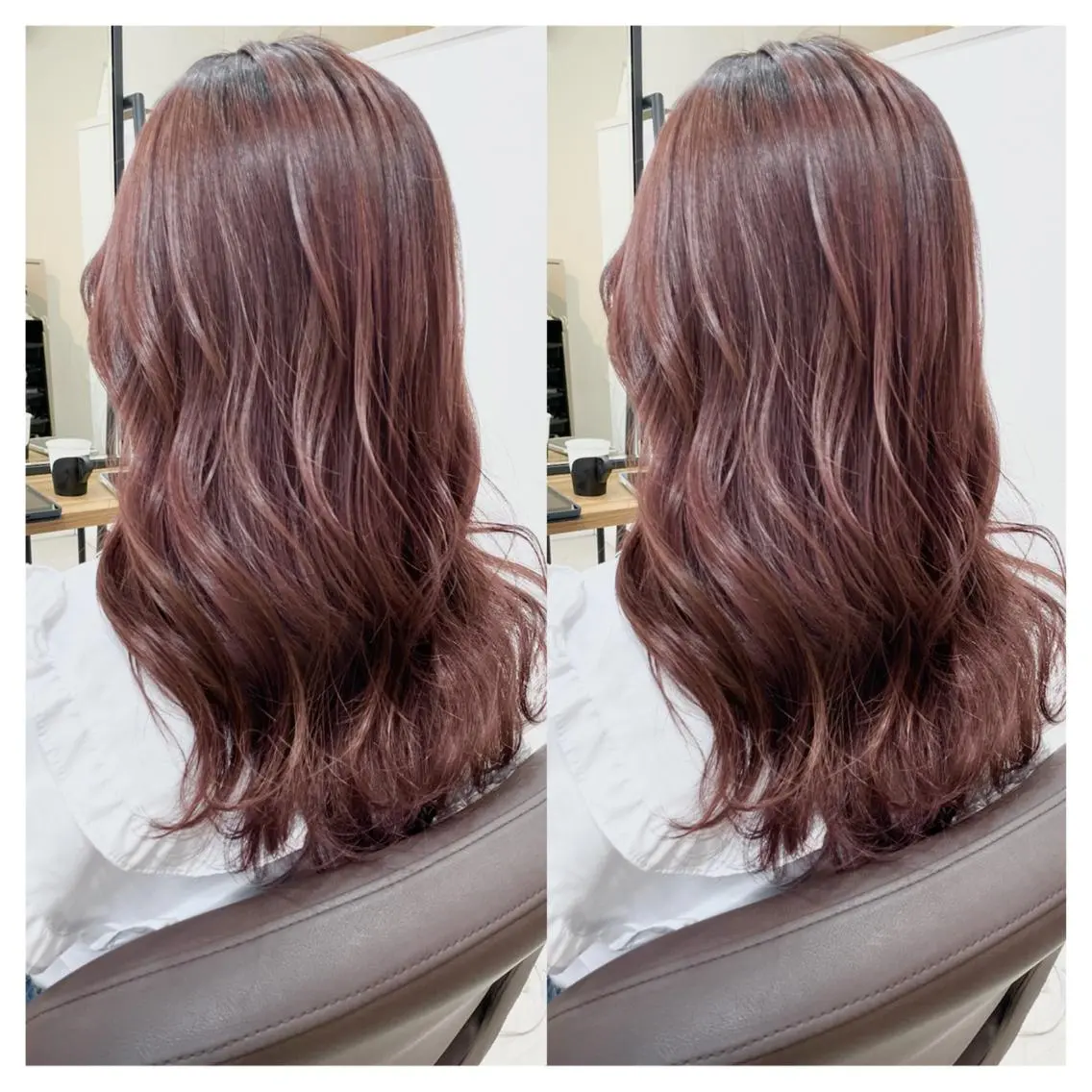 セミロング カラー カット ヘアカラー トリートメント 村山 茉衣のヘアスタイル