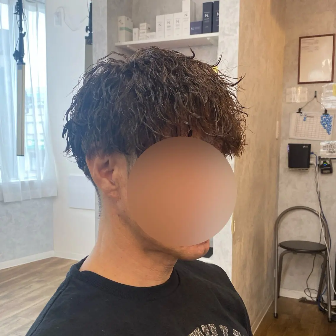 パーマ メンズ カット パーマ 🧸メンズモデル 募集中🍯のヘアスタイル
