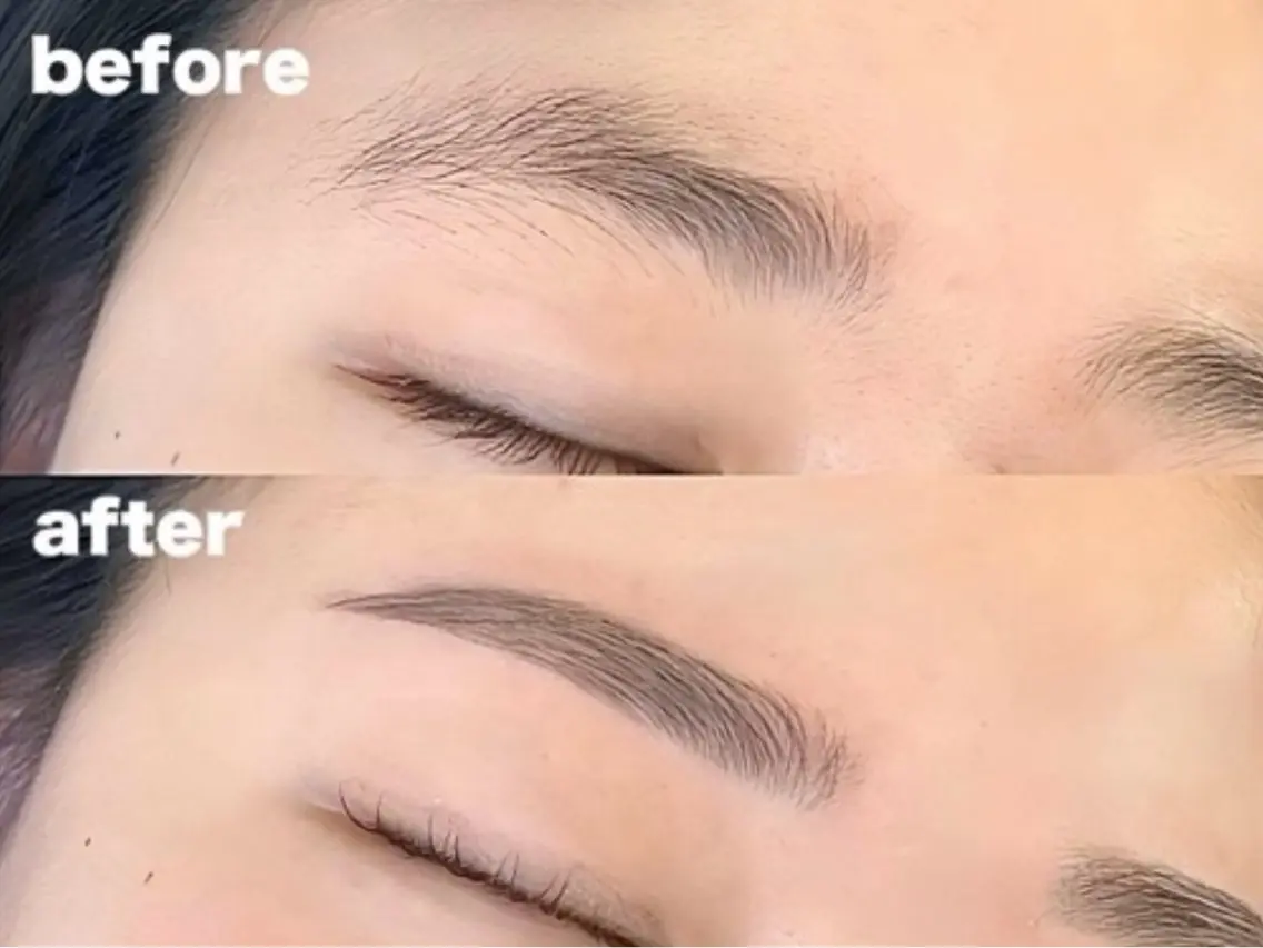 美眉WAX🎀骨格に合わせたアイブロウ(毛量調節、眉カット込)の写真