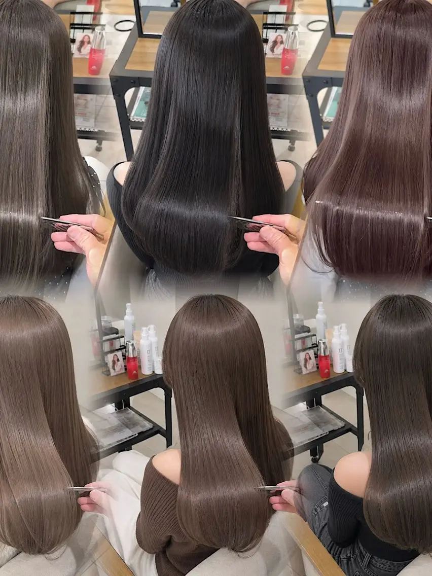 【期間限定】迷ったらこれ‼️✨・髪質改善カラー＋4stepトリートメント付き💫⭐️の写真