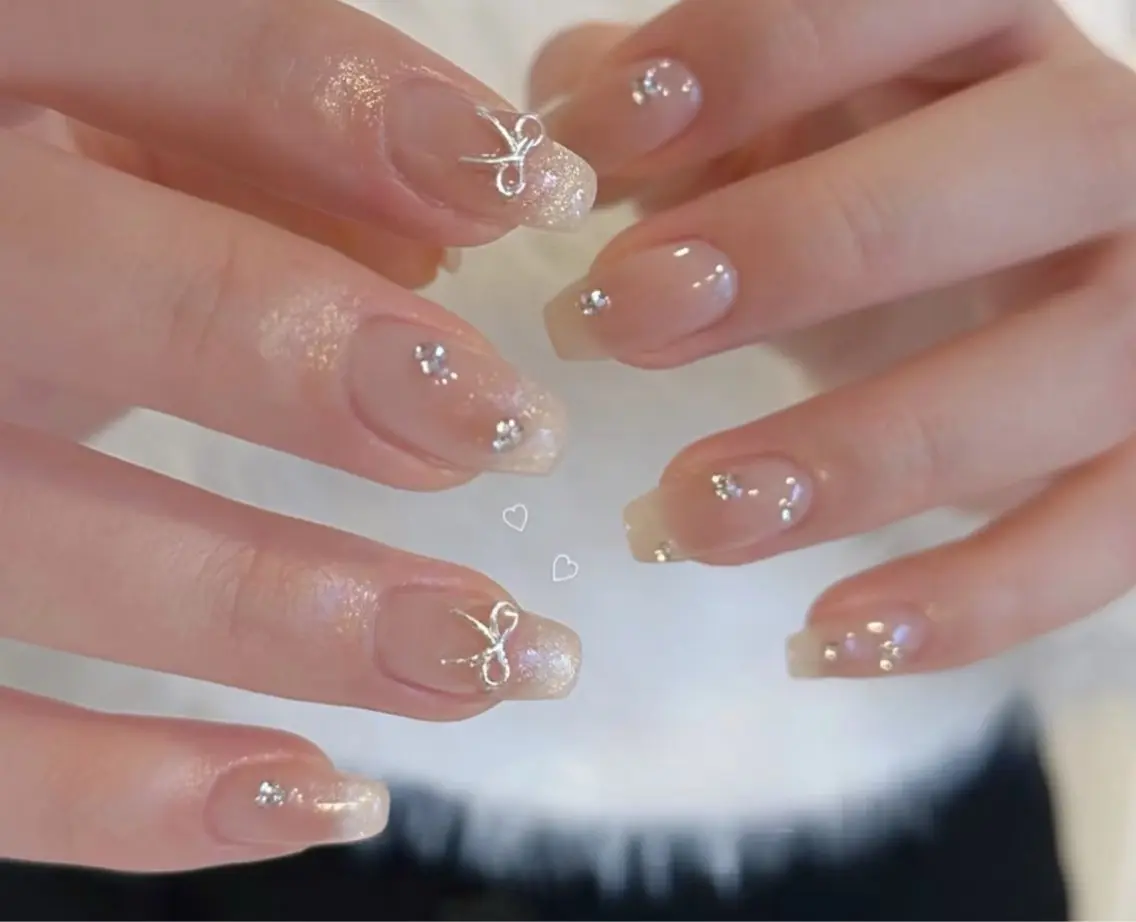 ネイル オーロラネイル チークネイル 長さ出し フレンチネイル ジェルネイル ハンドネイル ハンドケア NEW NAIL 池袋のネイルデザイン