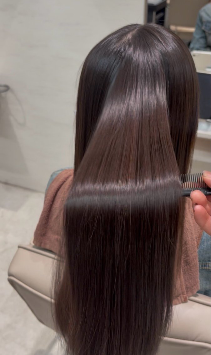 ロング 縮毛矯正 トリートメント ストレート特化小野 凛太郎のヘアスタイル