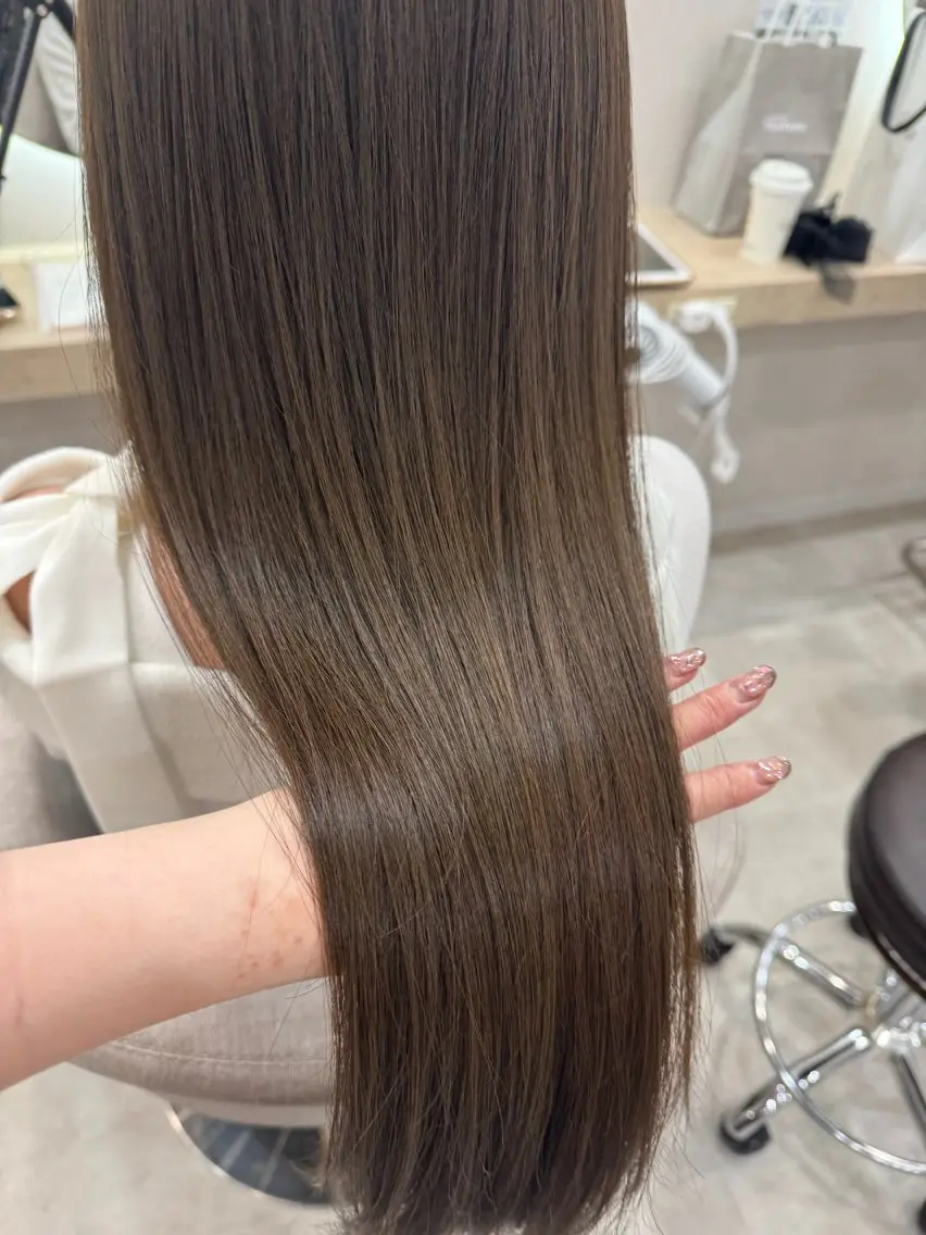 透明感カラー+トリートメント🩵(レディース)の写真
