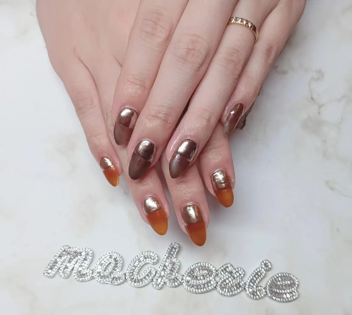 ネイル ミラーネイル ハンドネイル Nail Salon macherieのネイルデザイン