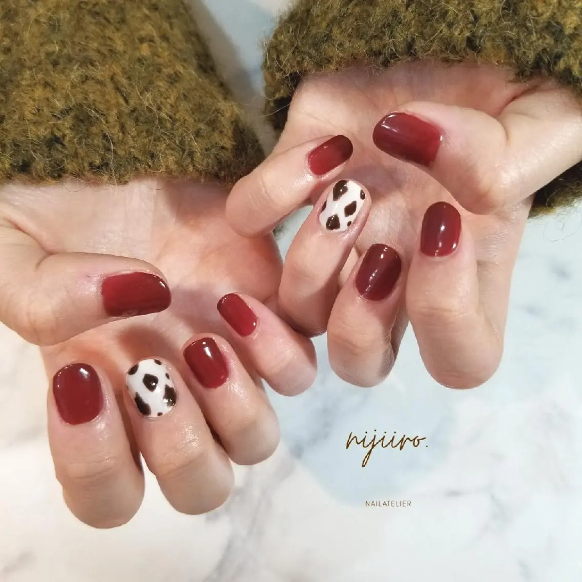 ネイル ワンカラーネイル ハンドネイル nijiiro🌈 サトウのネイルデザイン