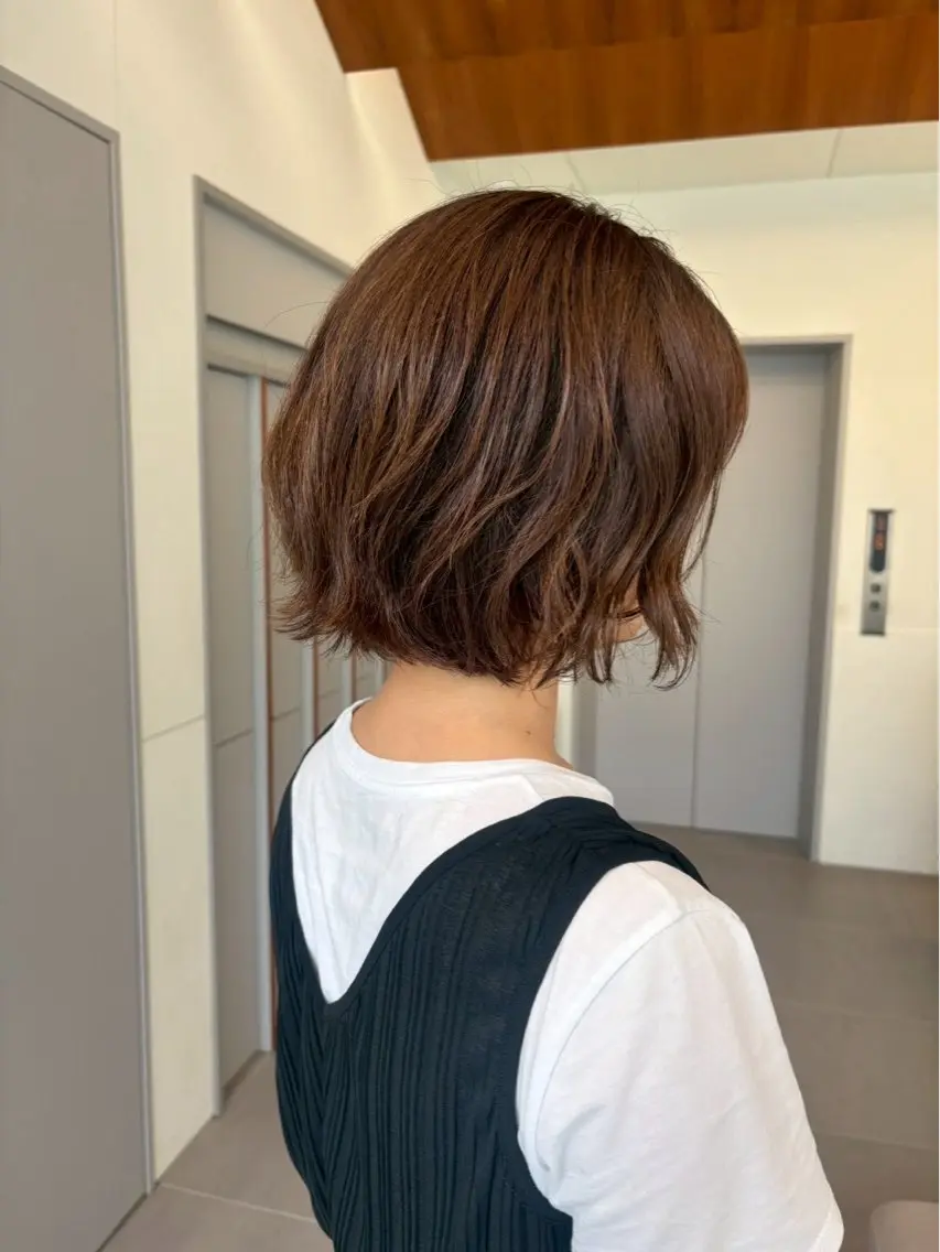 ミディアム カラー sakυra 🌸 オリーブベージュのヘアスタイル