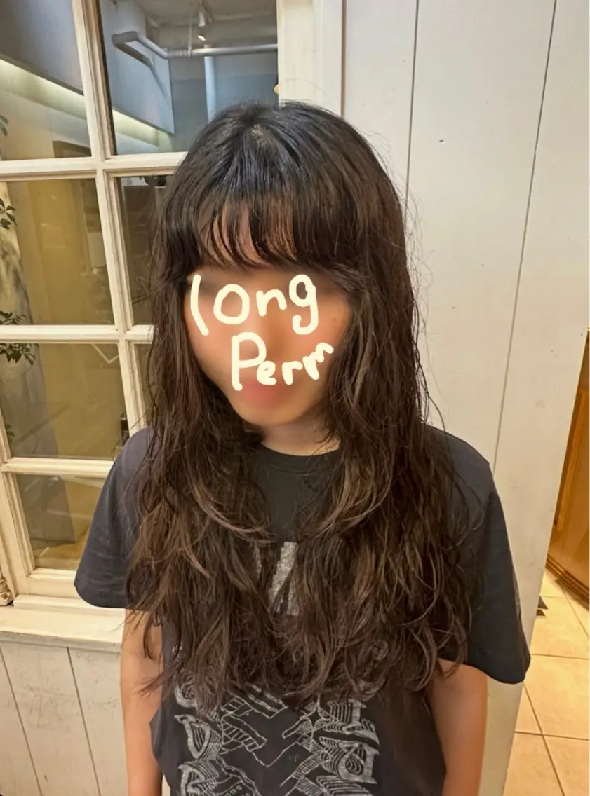ロング パーマ もりた まおのヘアスタイル