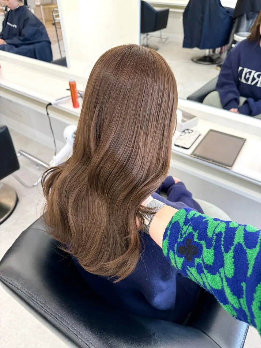 ロング カラー カット ヘアカラー ♡ParveMix NANO♡のヘアスタイル