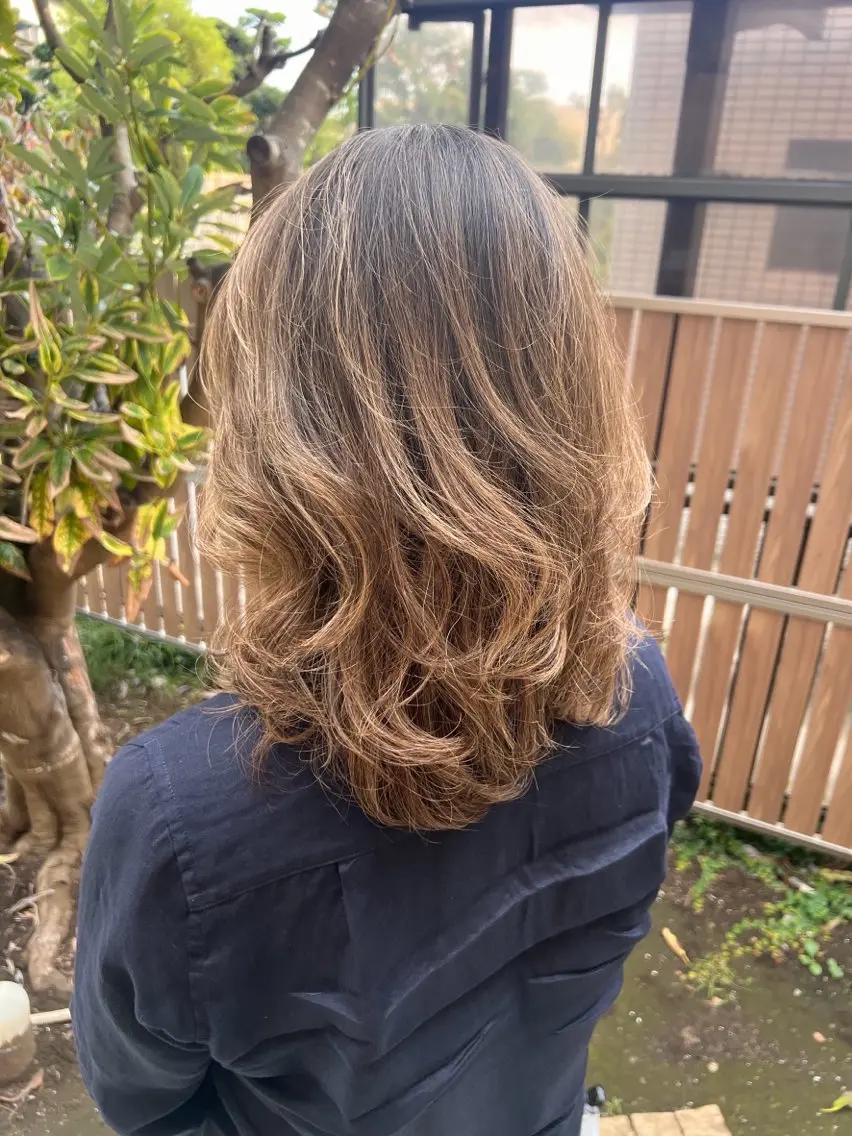 カット💇♀️+デジタルパーマの写真