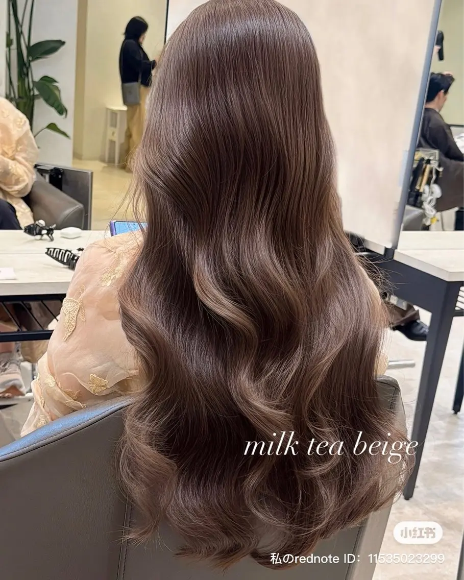 ロング カラー パーマ ヘアアレンジ カット ヘアカラー トリートメント 韓国・韓国ヘア 髪質改善のヘアスタイル