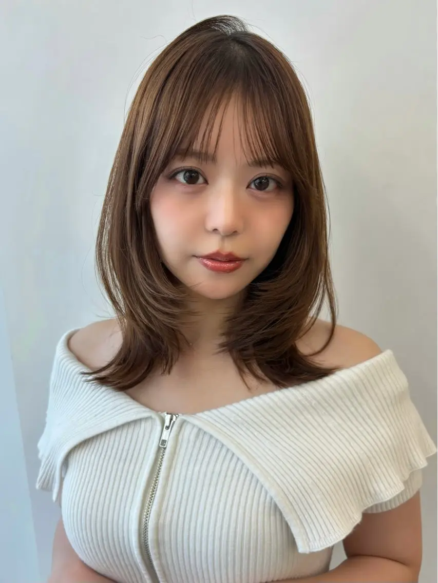 ミディアム さくら/表参道/ボブ /ミディアムのヘアスタイル