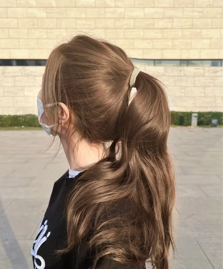 ロング 縮毛/ダブルカラー 🦋ベージュヘア🦋のヘアスタイル