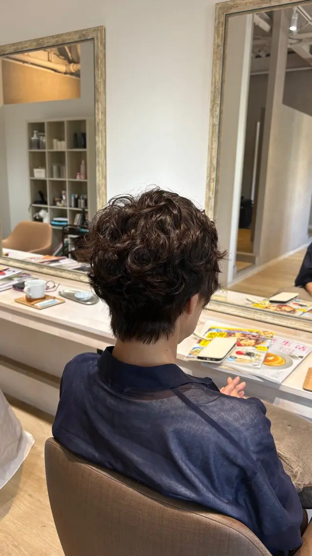 ショート パーマ カット パーマ soelいずみ野🌱 高橋のヘアスタイル