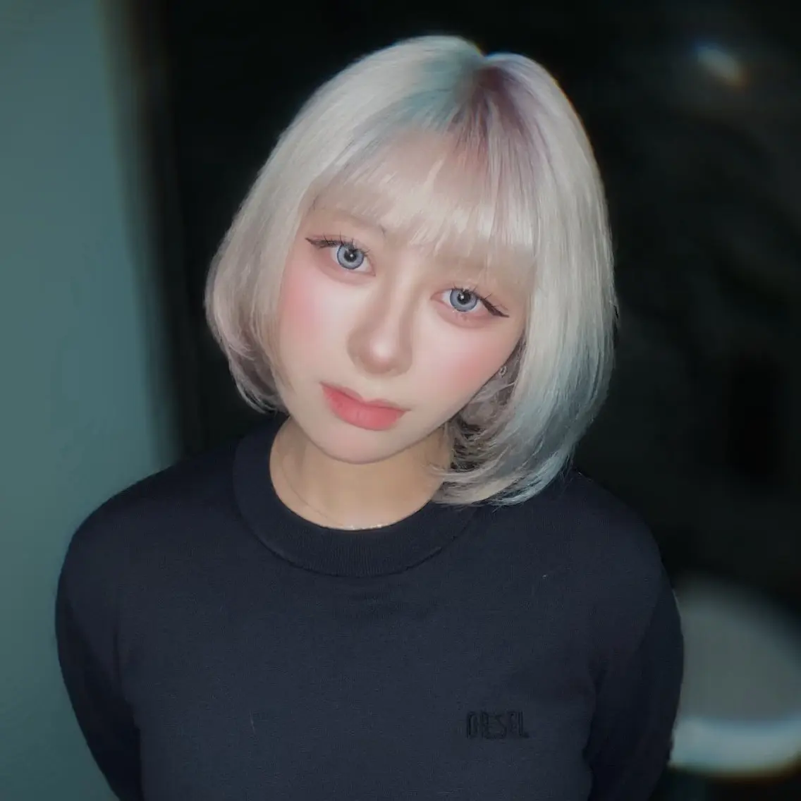 ショート カラー ブリーチ ケアブリーチ デザインカラー ハイトーンカラー ハッシュカット ヘアカラー トリートメント ハイトーン/レイヤー しゅーたのヘアスタイル
