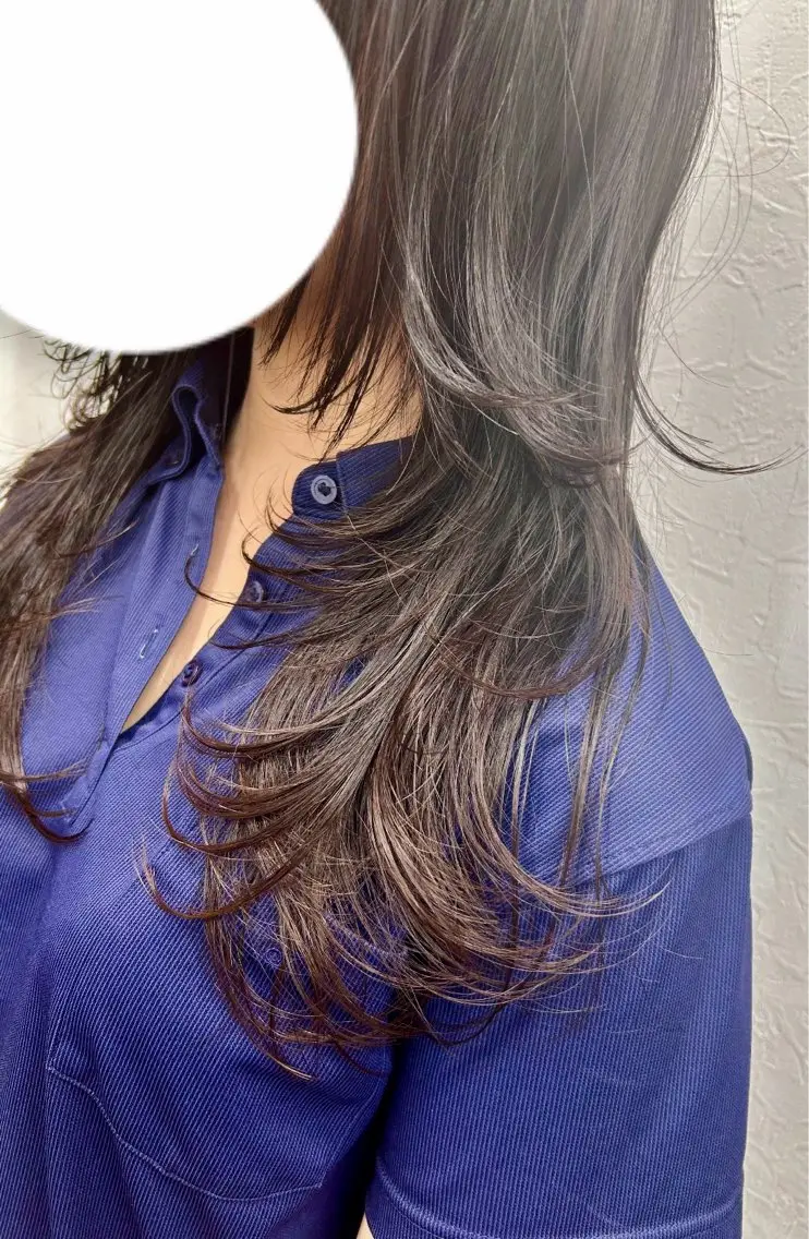 ロング レイヤーカット 出河 拓のヘアスタイル