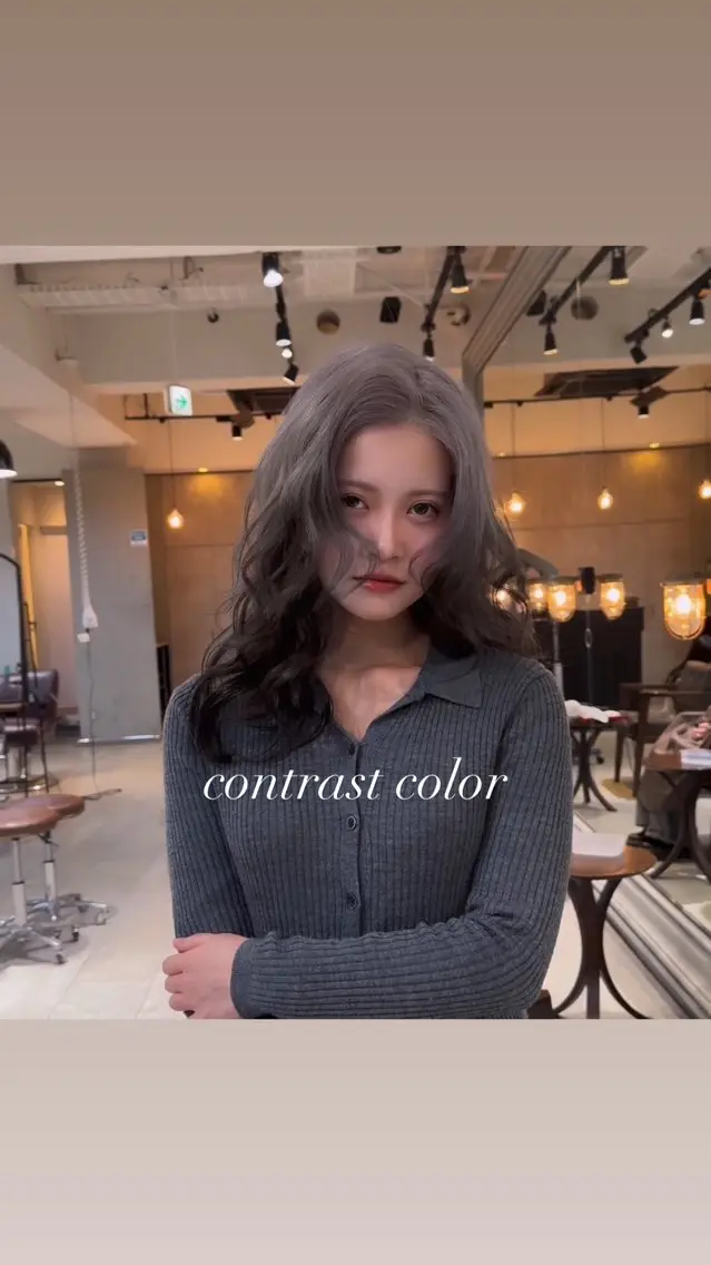 セミロング カラー カット ヘアカラー トリートメント ヘアセット 💜ハイトーン💛 マジカルかいちゃんのヘアスタイル
