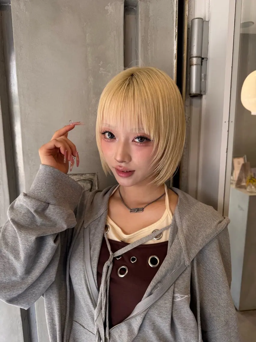 ショート カラー ブリーチ ブロンド ケアブリーチ 透明感カラー ダブルカラー ヘアカラー トリートメント 💎透明感カラー特化 💎TAISEIのヘアスタイル