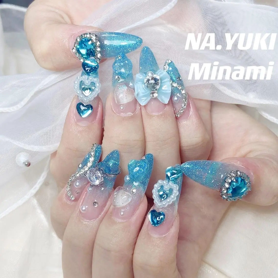 人気NO.1【期間限定】🩷🩷チップ長さだし+持ち込みデザイン13980(🍓🍒デザイン、パーツ10本Ok)の写真