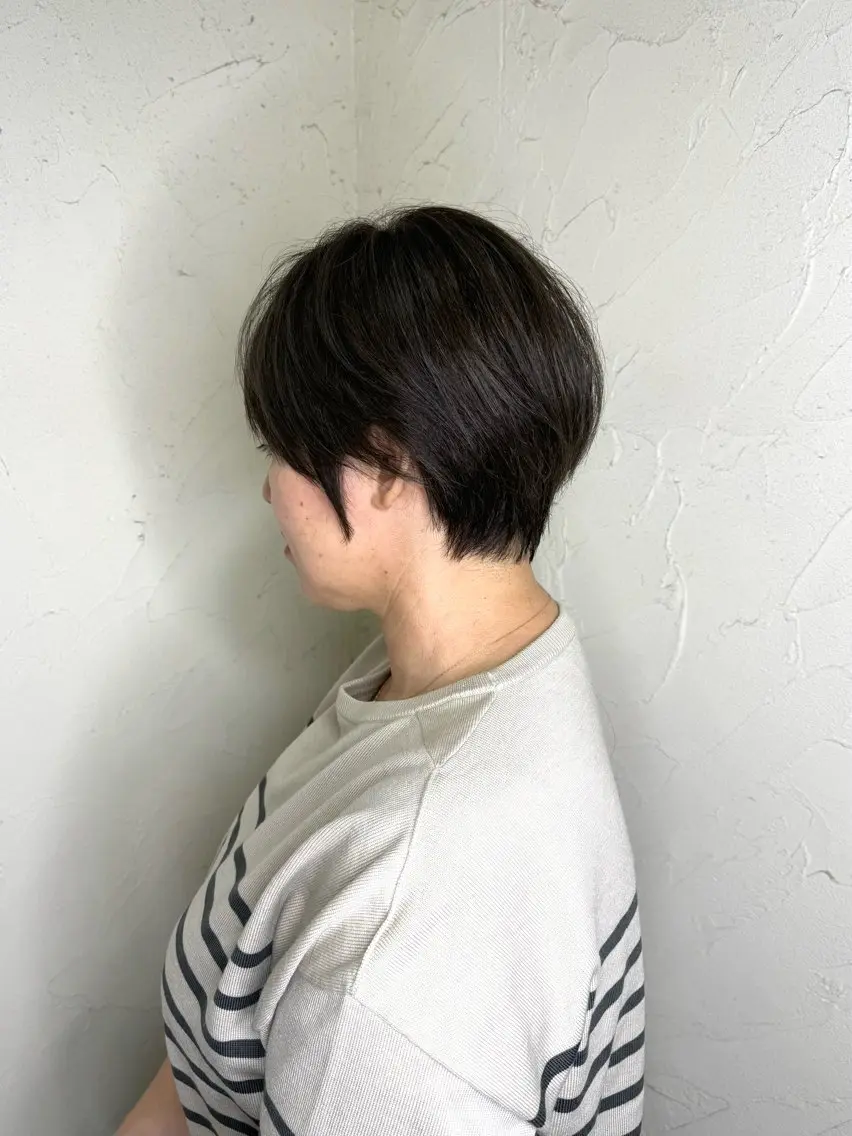 ショート カット ヘアカラー 韓国ヘア🫧艶カラー 🫧髪質改善/オオヤのヘアスタイル