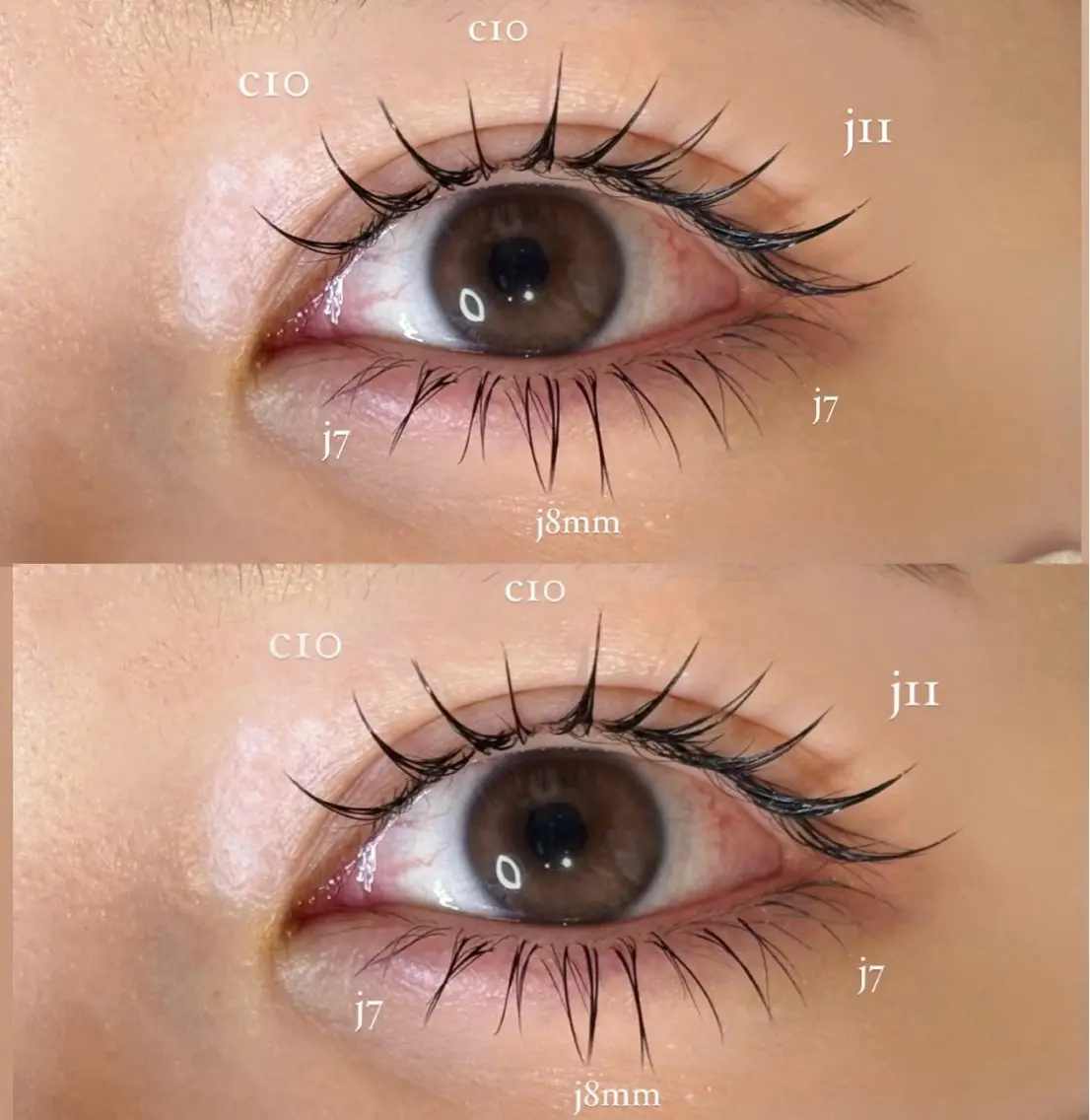 マツエク・マツパ eye senaのマツエク・マツパデザイン