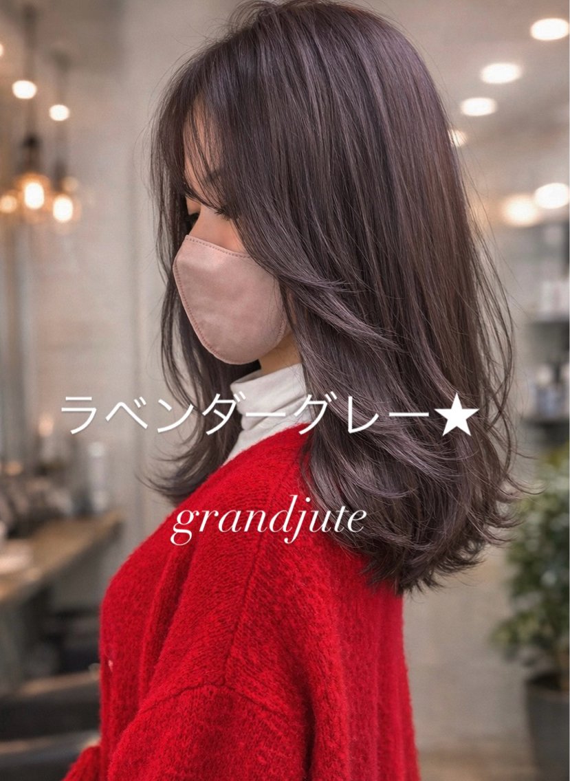 ミディアム ヘアカラー grand juteのヘアスタイル