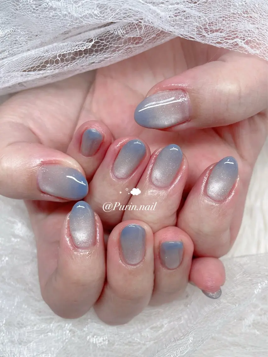 ネイル マグネットネイル ハンドネイル Nails by Purin🍮のネイルデザイン