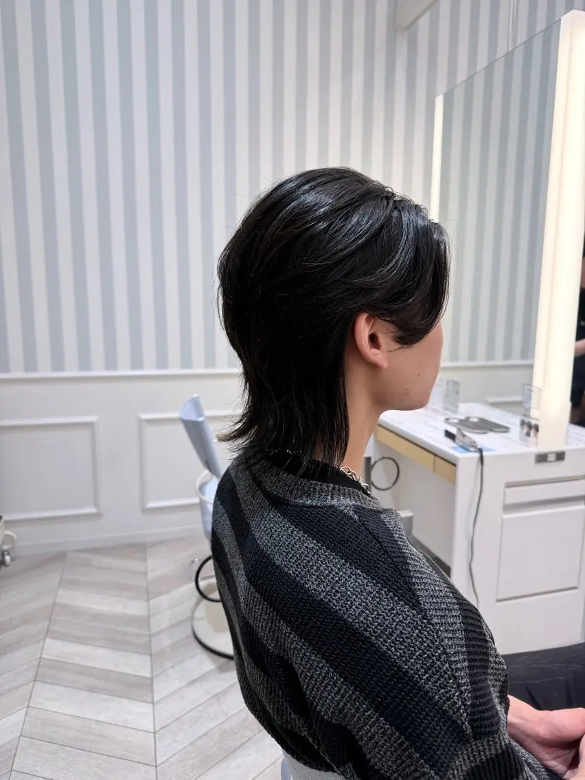 ロング メンズ 透明感カラー🫧 幕内梨乃亜のヘアスタイル