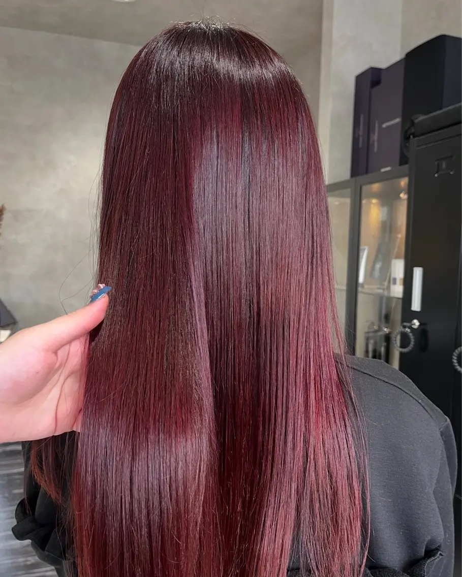 🍒暖色艶カラー+質感upトリートメント+マイクロバブル🍒 ※ブリーチ無しの写真
